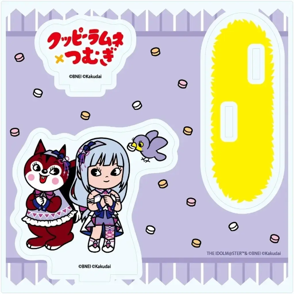 03.白石紬×ラム アクリルスタンドプレート(デフォルメイラスト) 「アイドルマスター ミリオンライブ!×クッピーラムネ eeo POP-UP STORE」