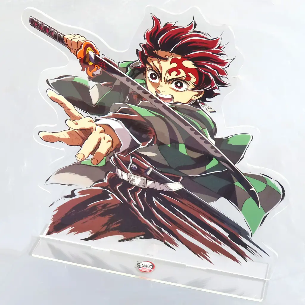 竈門炭治郎 ビッグアクリルスタンド 「リアルWEBSHOPくじ＆WEBSHOPくじ 劇場版 鬼滅の刃 無限城編 第一章 猗窩座再来 隊士 竈門炭治郎 エンドロールイラスト」 A賞 C107グッズ_image