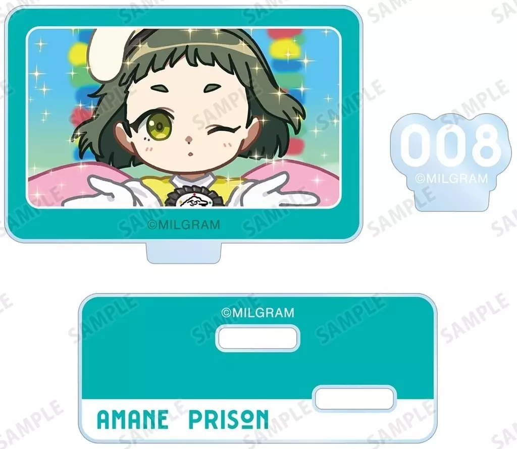 アクリルスタンド・アクリルパネル　アマネ 「MILGRAM -ミルグラム-第一審 トレーディング ゆるコマ パーツ付きアクリルスタンド」
