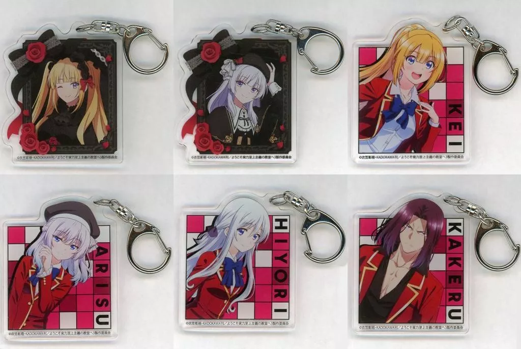 全6種セット 「ようこそ実力至上主義の教室へ POP UP SHOP in ゲーマーズ アクリル」