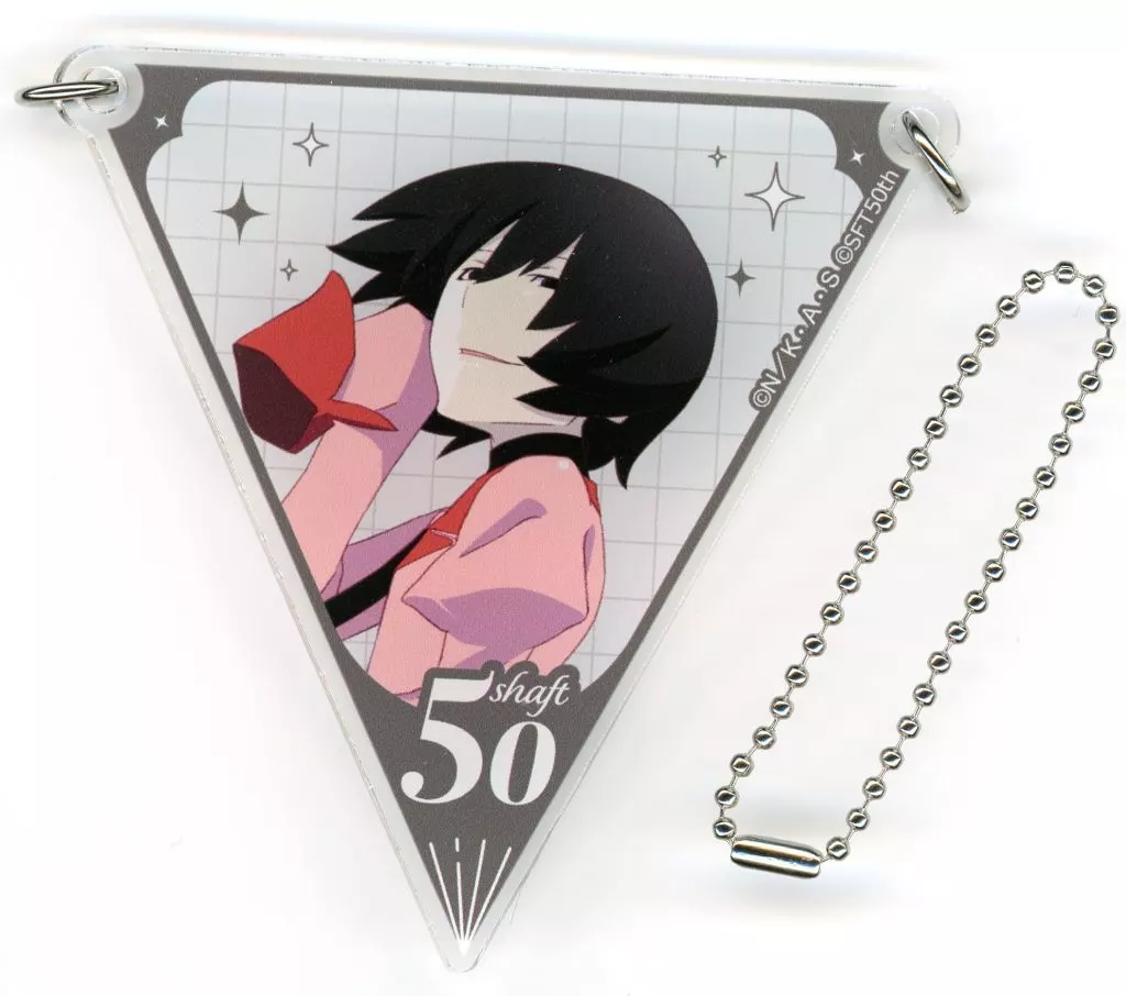 忍野扇(＜物語＞シリーズ) 「シャフト50周年展 イベント描きおろしランダムガーランド型アクリルチャーム グリーン」