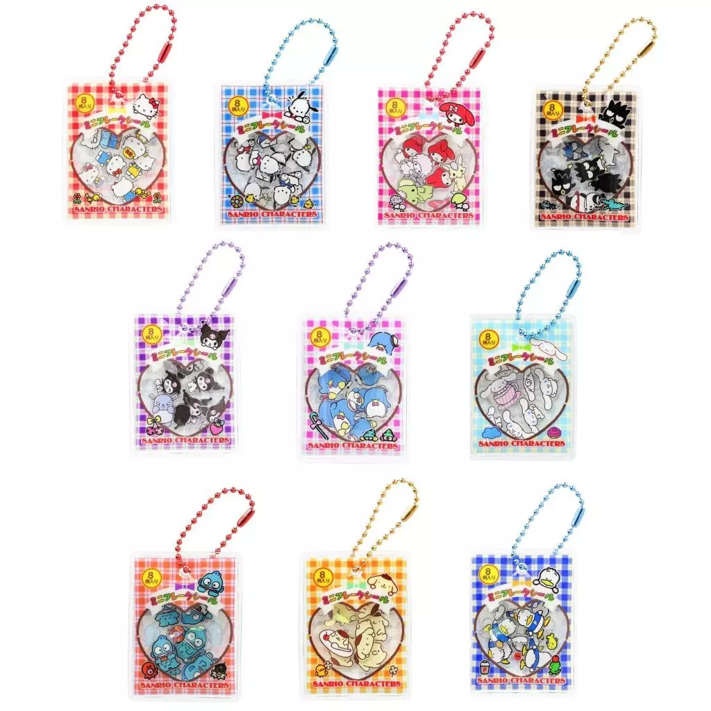 全10種セット 「サンリオキャラクターズ シャカシャカフレークシール風チャーム」