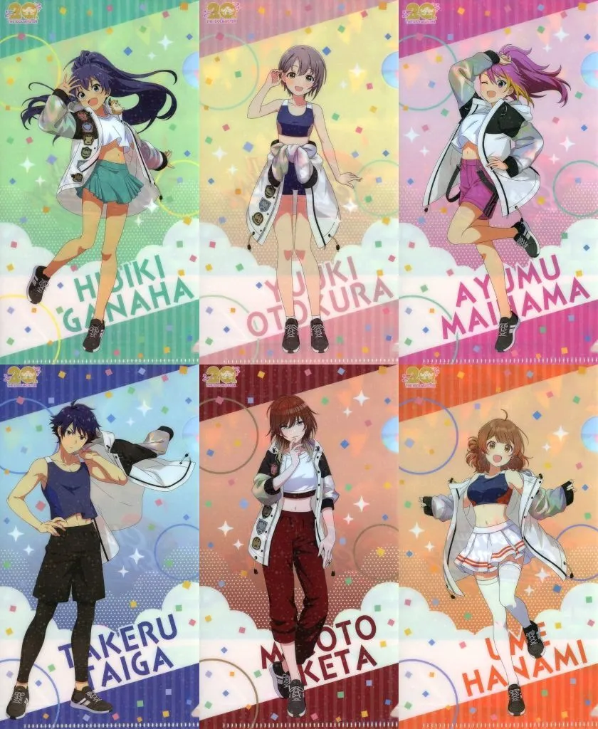 全6種セット ホロチケットホルダー 「アイドルマスターシリーズ チアフルアンサンブル」 ナムコ限定対象クレーンプレイ特典 第1弾