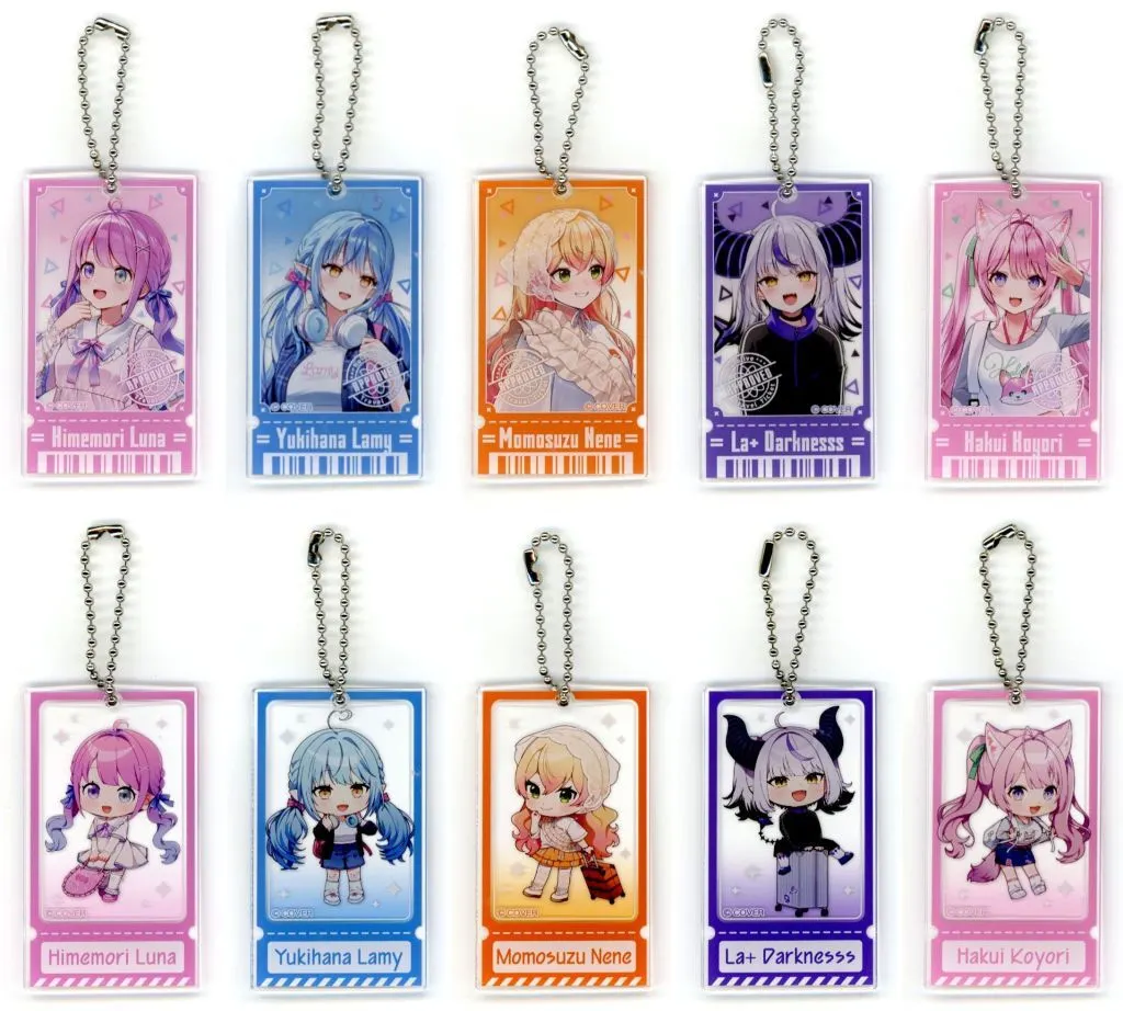 全10種セット 「バーチャルYouTuber ホロライブ hololive production official shop in Tokyo Station ランダムアクリル hololive TRAVEL シリーズVol.1」