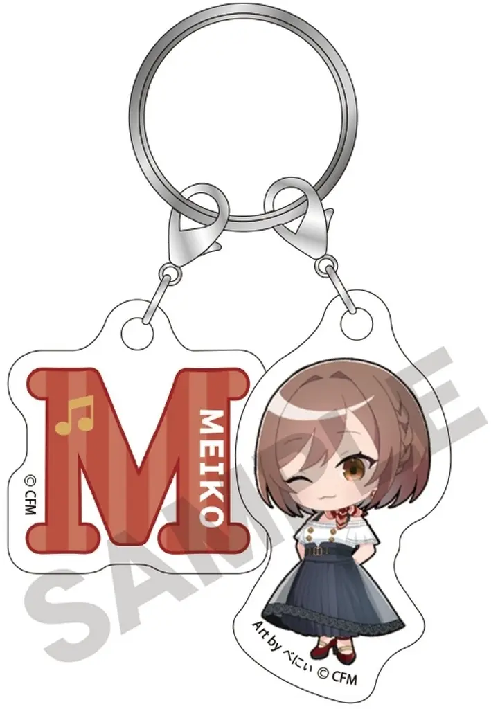 MEIKO ちび2連イニシャルキーチェーン クラシカルレトロミニキャラ 「VOCALOID」