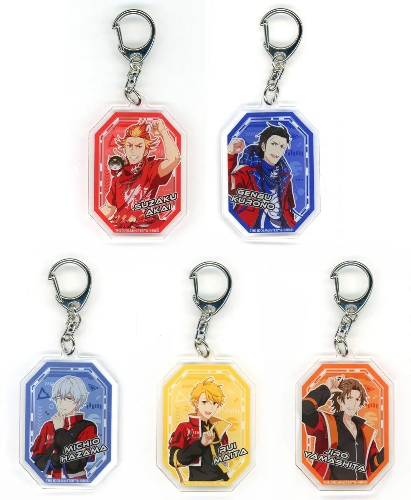 全5種セット 「アイドルマスター SideM×ビッグエコー アクリルキーホルダー 描き下ろしイラスト」