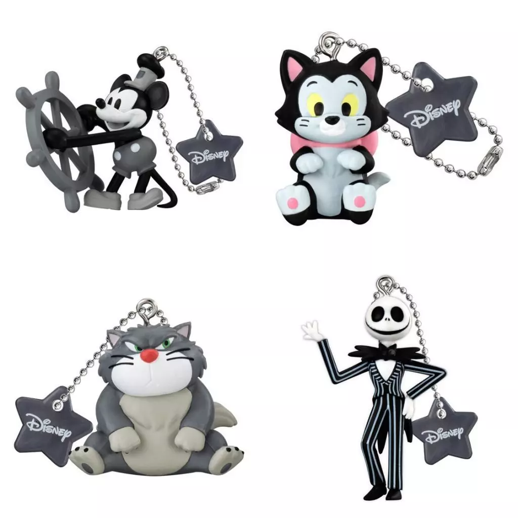 全4種セット 「ディズニーキャラクター カラーコレクションチャーム～black～」