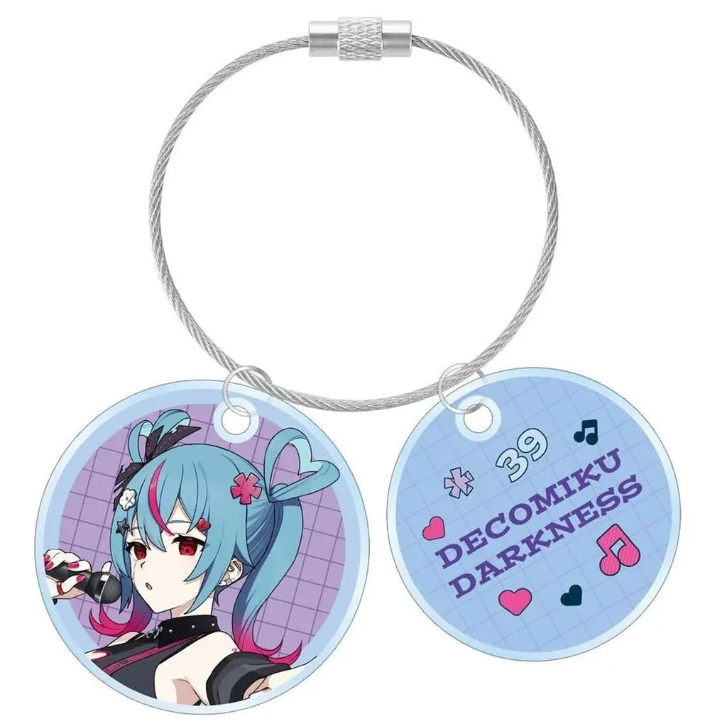デコミク (ダークネス) デコミク LIVE練習中ver. Art by ろづ希 2連ワイヤーアクリル 「デコミクLIVE starring 初音ミク 『Hello』×カラオケの鉄人」