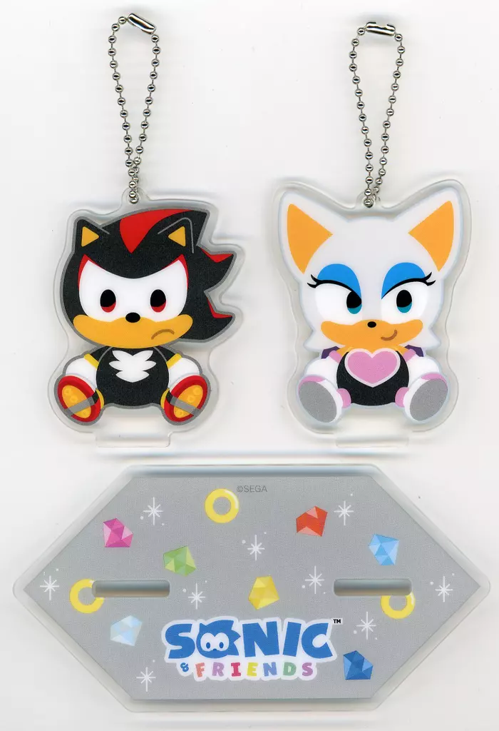 シャドウ&ルージュ ツインクリアスタンド(EX) 「SONIC&FRIENDS」_image
