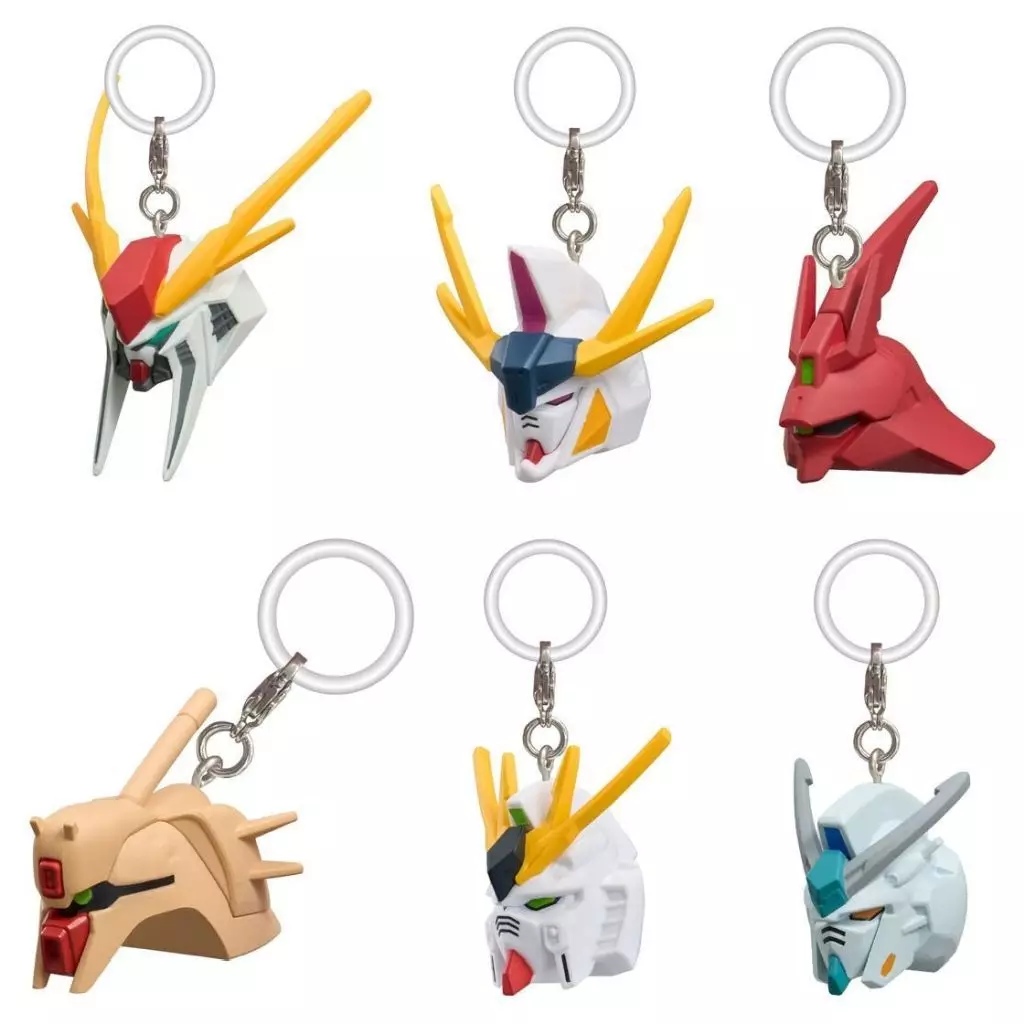 全6種セット 「機動戦士ガンダム ガンダムヘッド めじるしアクセサリー」