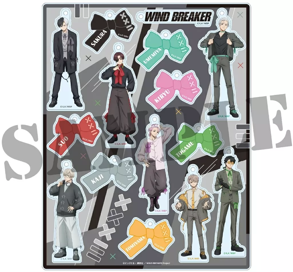 集合 アクリルプレート モード・リュバンver. 「WIND BREAKER」