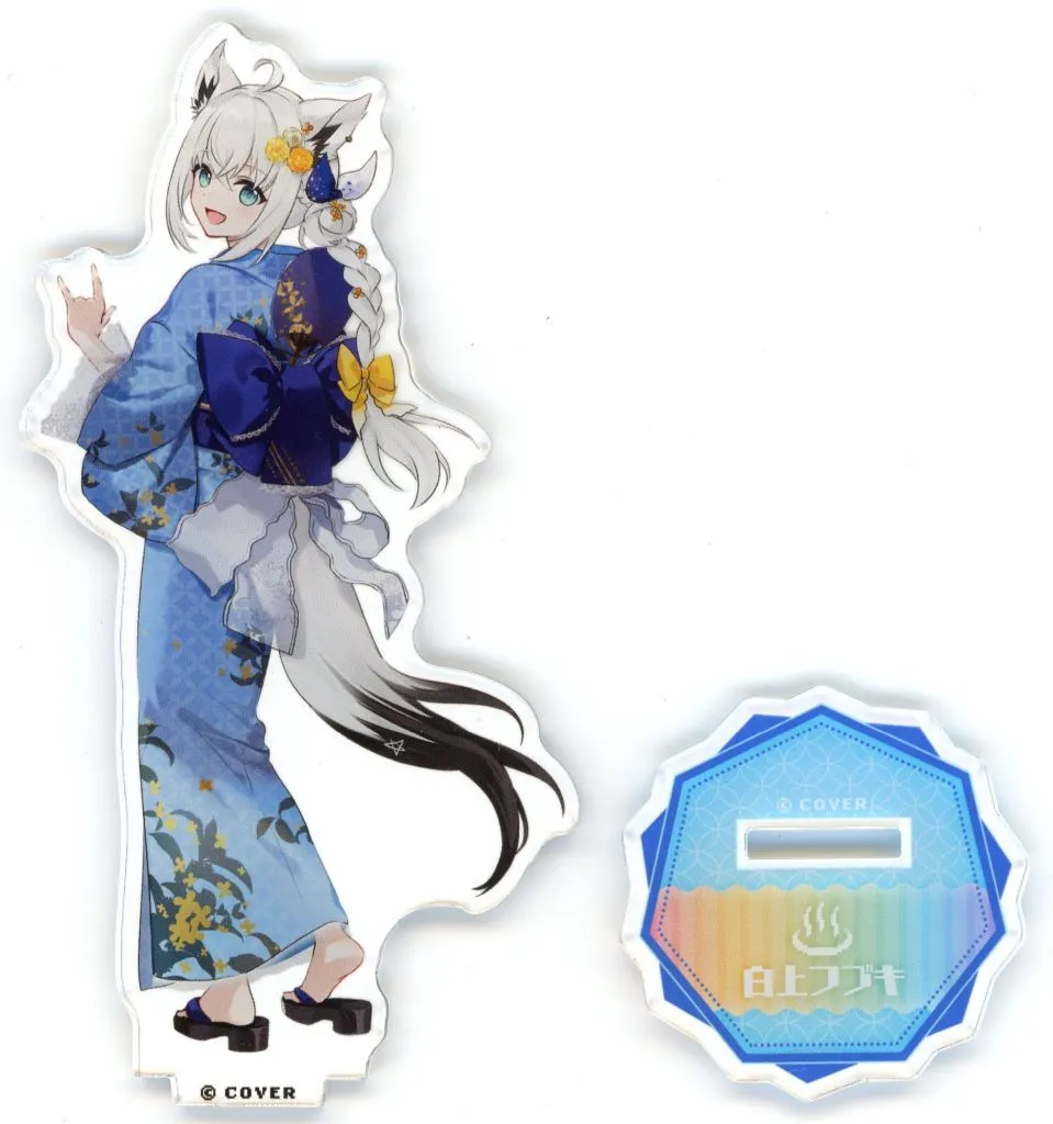ヤ*マ様 ホロライブ アクリルスタンド 白上フブキ 浴衣 ヤ*マ様 ホロライブ アクリルスタンド 白上フブキ 浴衣 ホロライブ 白