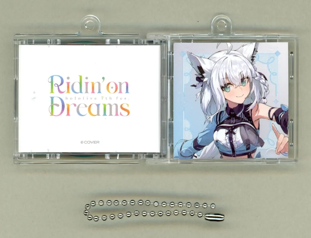 白上フブキ CDケース風アクリルチャーム 「バーチャルYouTuber ホロライブ hololive 7th fes. Ridin’ on Dreams」
