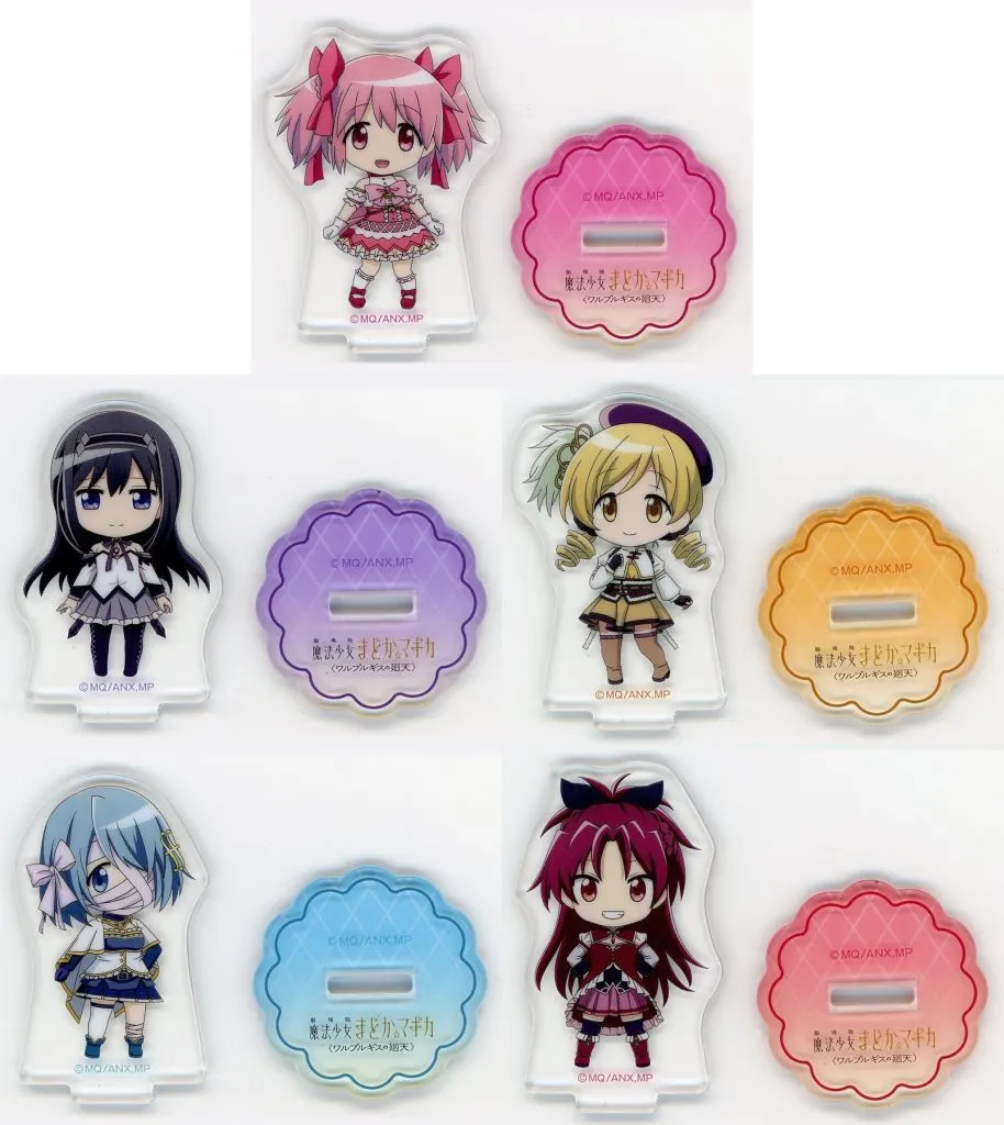 アクリルスタンド・アクリルパネル　全5種セット ミニアクリルスタンド 「アニプレックスくじ 劇場版 魔法少女まどか☆マギカ＜ワルプルギスの廻天＞」 G賞