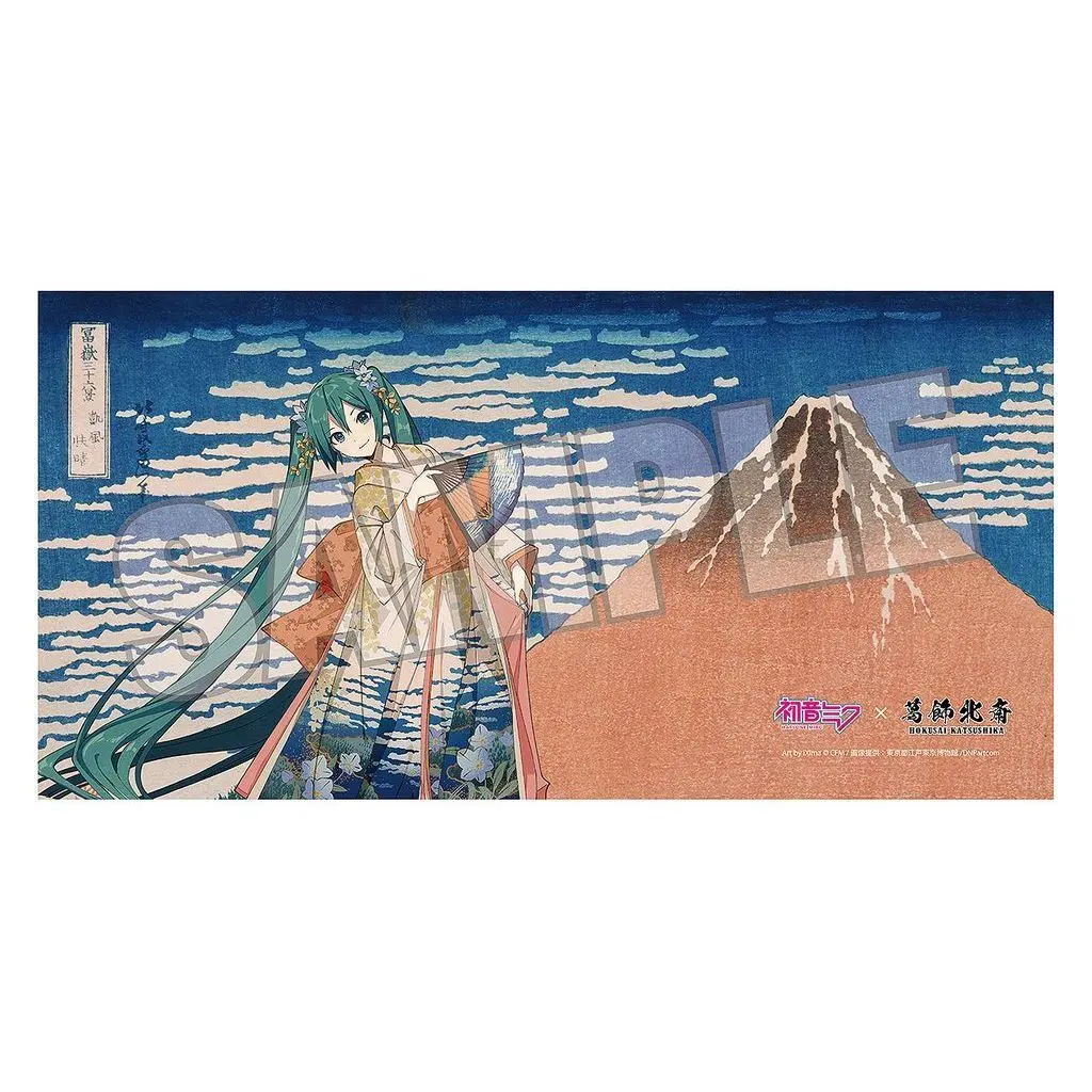 タオル・手ぬぐい　初音ミク(凱風快晴) バスタオル 「葛飾北斎×VOCALOID 初音ミク」