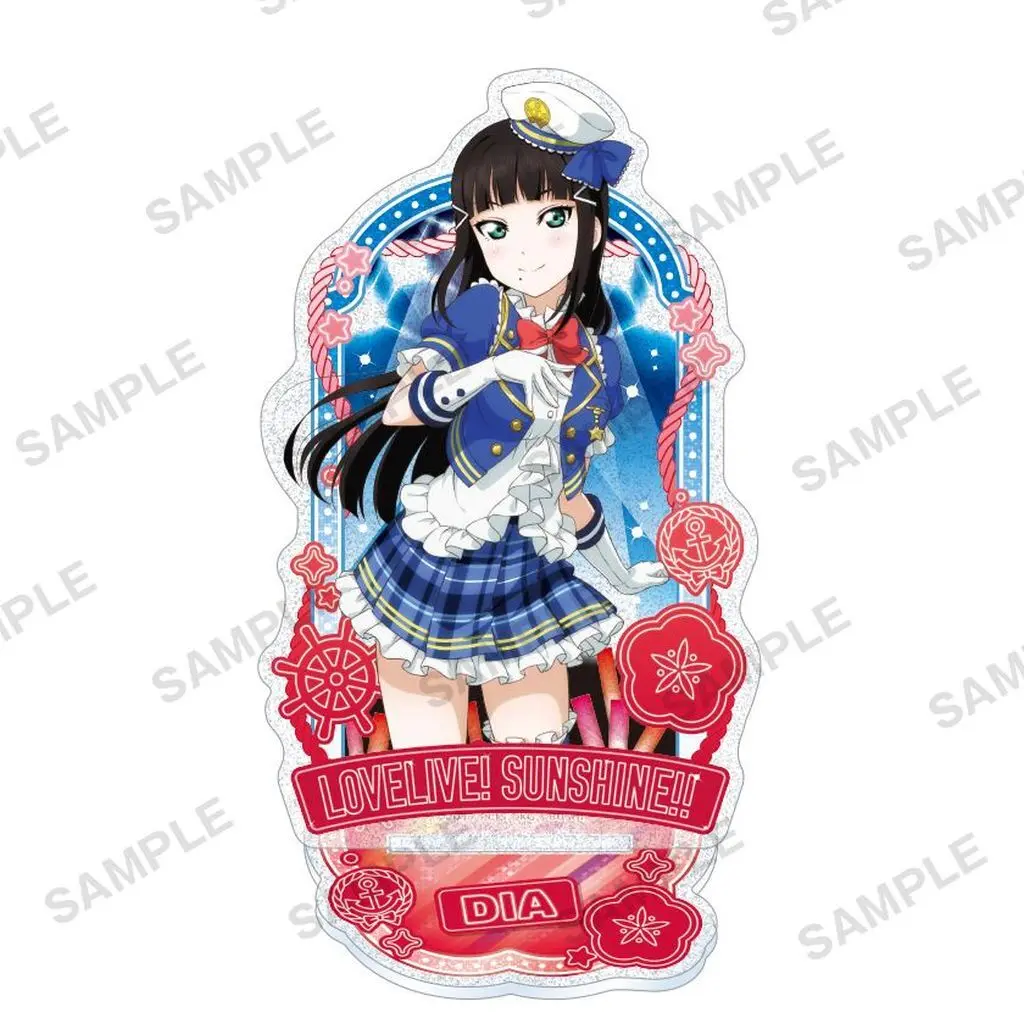 アクリルスタンド・アクリルパネル　黒澤ダイヤ きらりんアクリルスタンド Aqours 初期ver. 「ラブライブ!スクールアイドルフェスティバル」