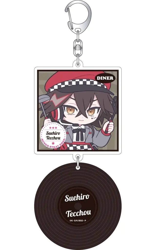 末広鉄腸 ぱすてるぽっぷ レコード風アクリル 「文豪ストレイドッグス」