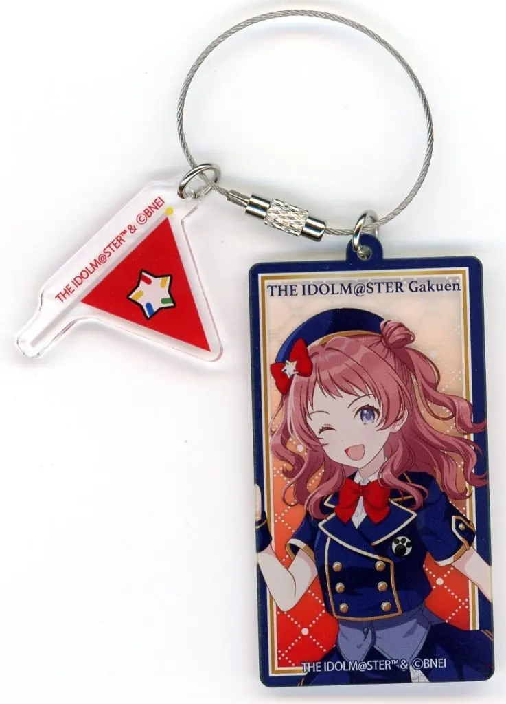 花海咲季 ワイヤーキーホルダー 遊園地 ver. 「学園アイドルマスター×よみうりランド」