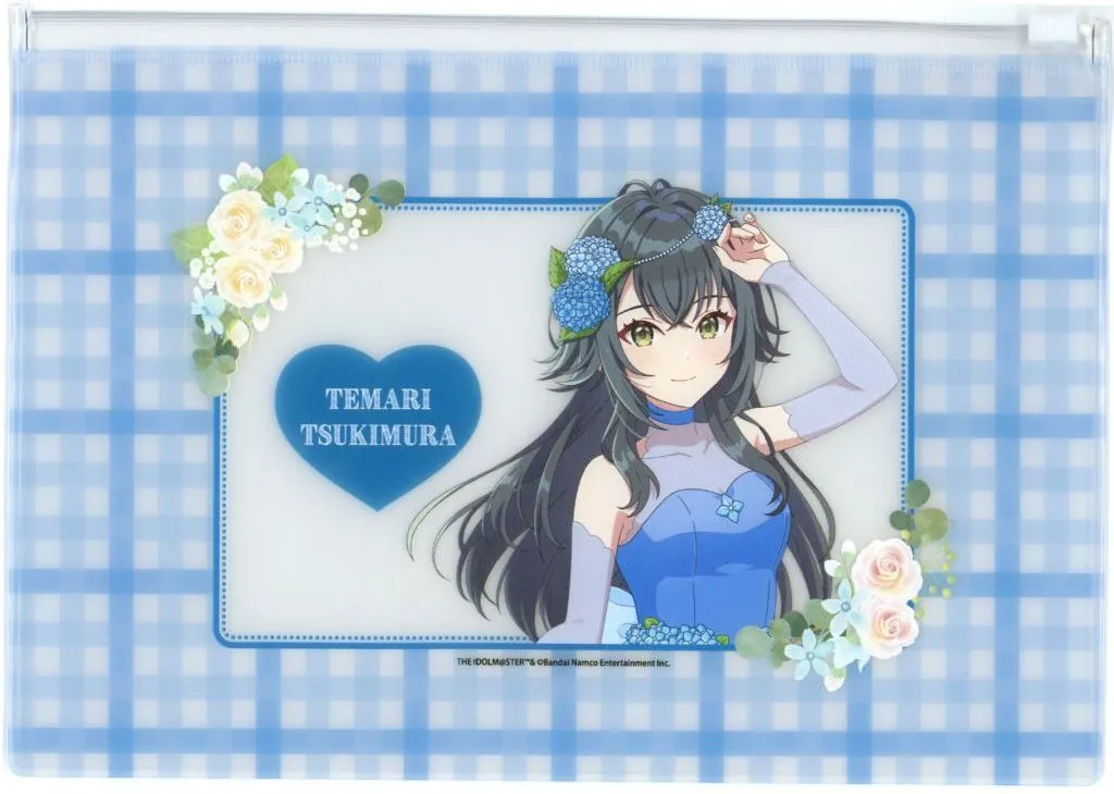 月村手毬 クリアポーチ floral dress ver. 「学園アイドルマスター×HANA・BIYORI」