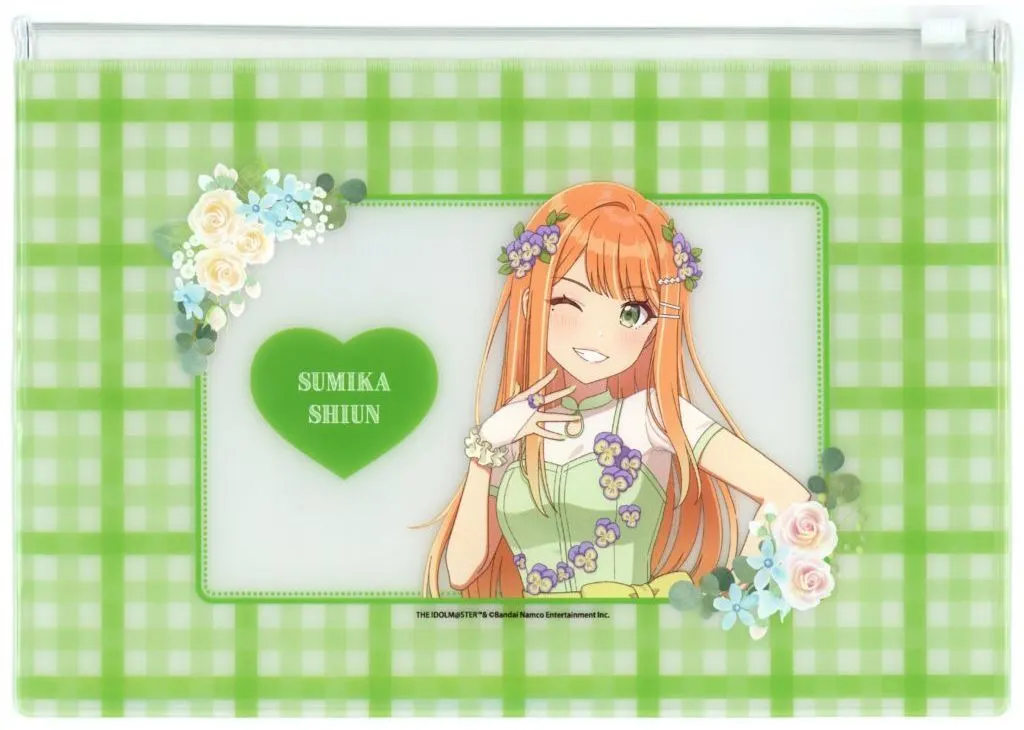 紫雲清夏 クリアポーチ floral dress ver. 「学園アイドルマスター×HANA・BIYORI」