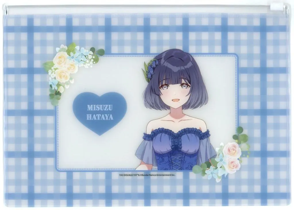 秦谷美鈴 クリアポーチ floral dress ver. 「学園アイドルマスター×HANA・BIYORI」