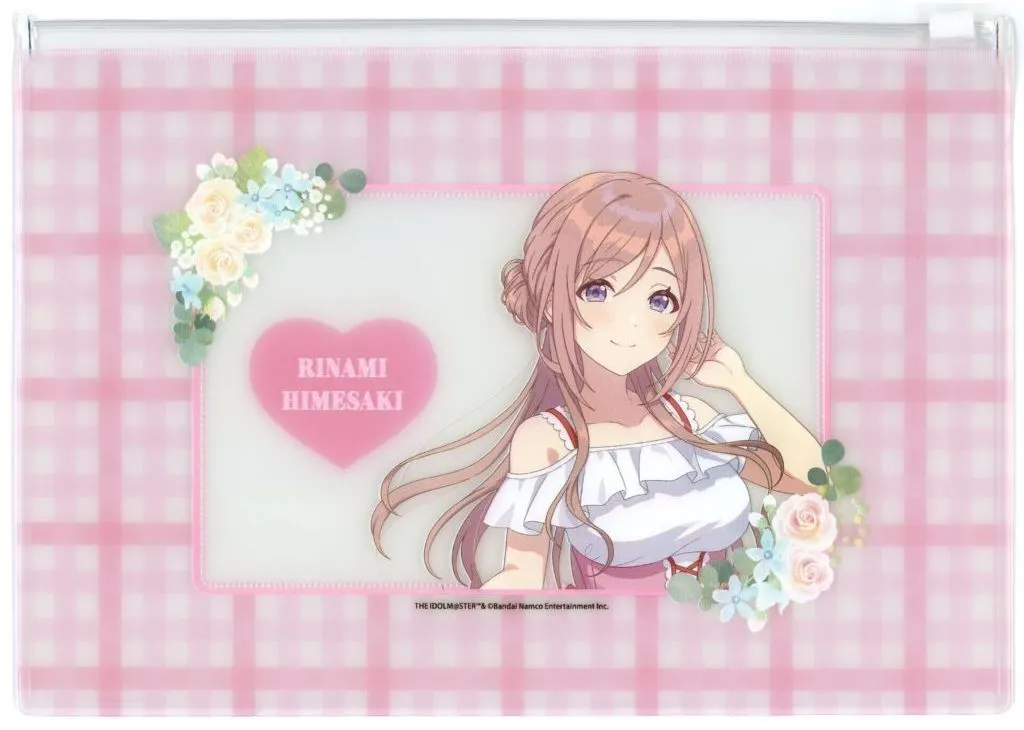 姫崎莉波 クリアポーチ floral dress ver. 「学園アイドルマスター×HANA・BIYORI」