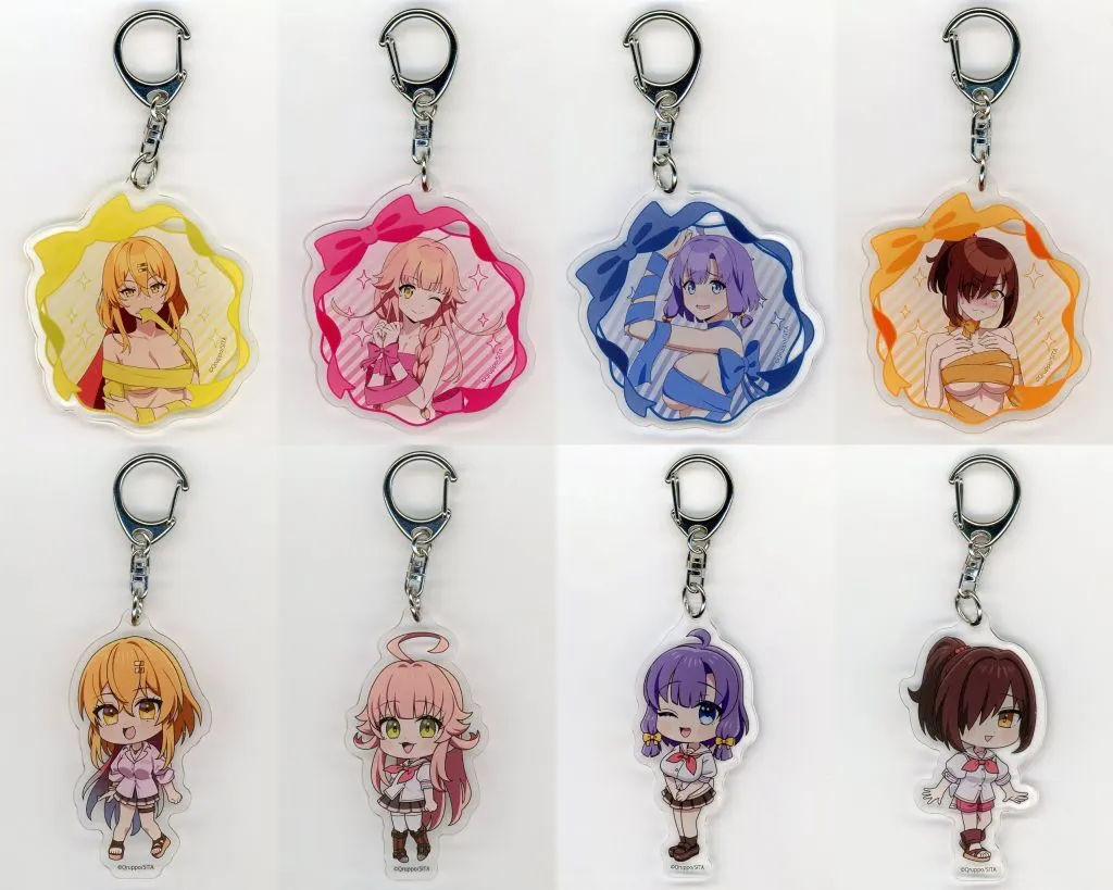 全8種セット 「TVアニメ ぬきたし THE ANIMATION POP UP SHOP アクリル 01/(公式＆描き下ろしイラスト)」