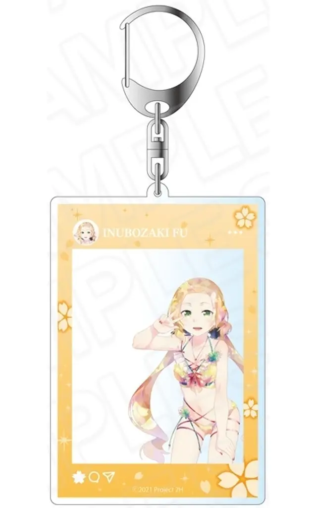 犬吠埼風 桜水着 ver. SNS風アクリル PALE TONE series 「結城友奈は勇者である 大満開の章」