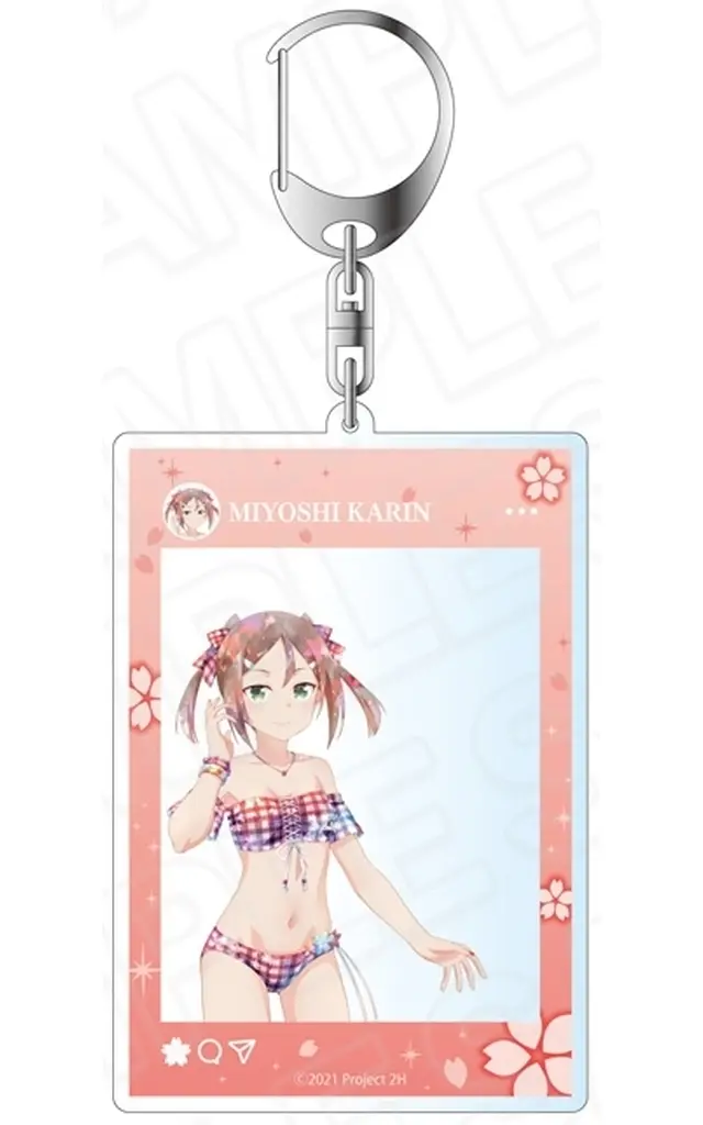 三好夏凜 桜水着 ver. SNS風アクリル PALE TONE series 「結城友奈は勇者である 大満開の章」