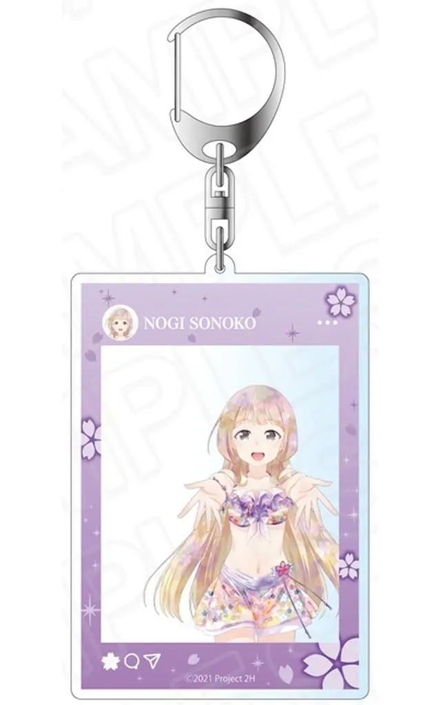 乃木園子 桜水着 ver. SNS風アクリル PALE TONE series 「結城友奈は勇者である 大満開の章」