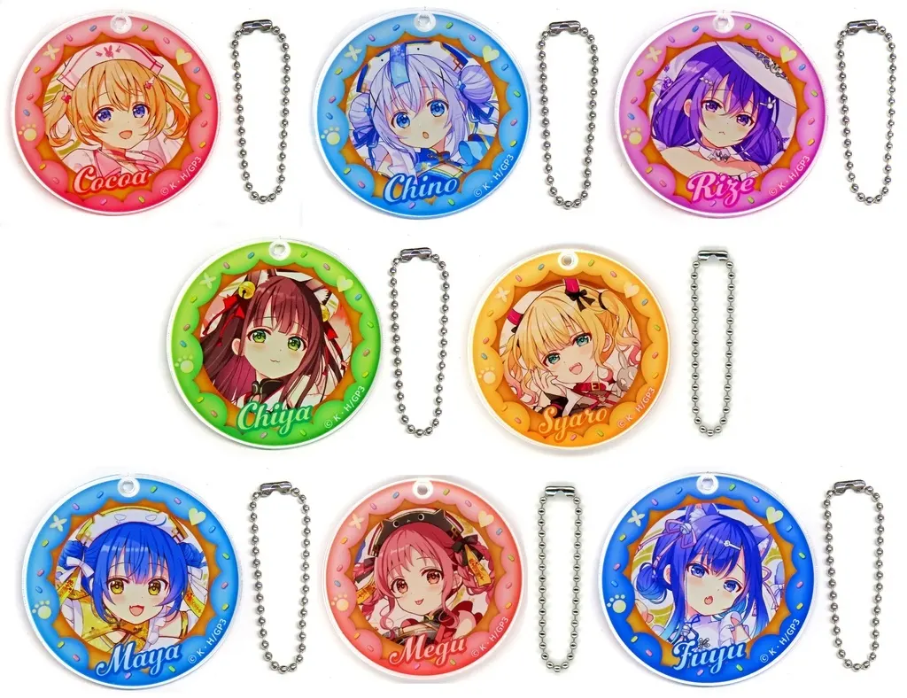 全8種セット 「ご注文はうさぎですか? ご注文は東京アニメセンターですか? 2026 アクリル(Anisugarフルーツドーナツ＜トリックスタイルver.＞)」