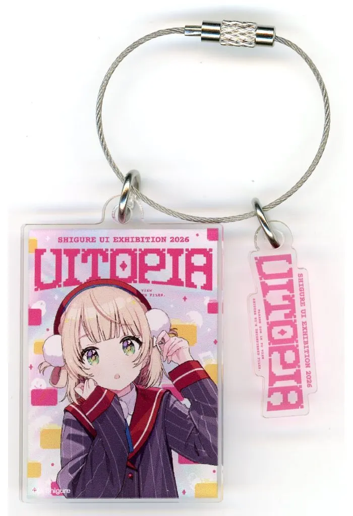 しぐれうい(“Uitopia” ver.) ロゴチャーム付きアクリル 「バーチャルYouTuber しぐれうい展2026『Uitopia』」