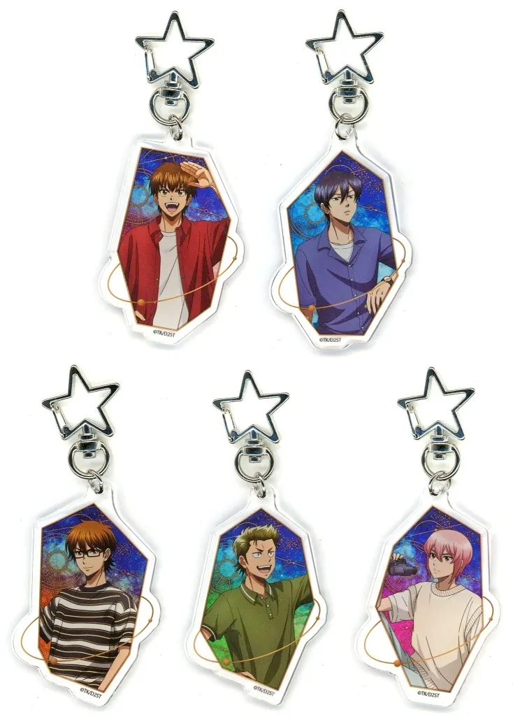 全5種セット 「ダイヤのA actII -Second Season- in eeo POP-UP STORE 星型ナスカンアクリル 01.描き下ろしイラスト」