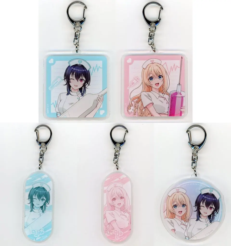 全5種セット 「クラスで2番目に可愛い女の子と友だちになった POP UP CORNER in eeo 池袋本店 アクリル 01/ナースver.(描き下ろしイラスト)」