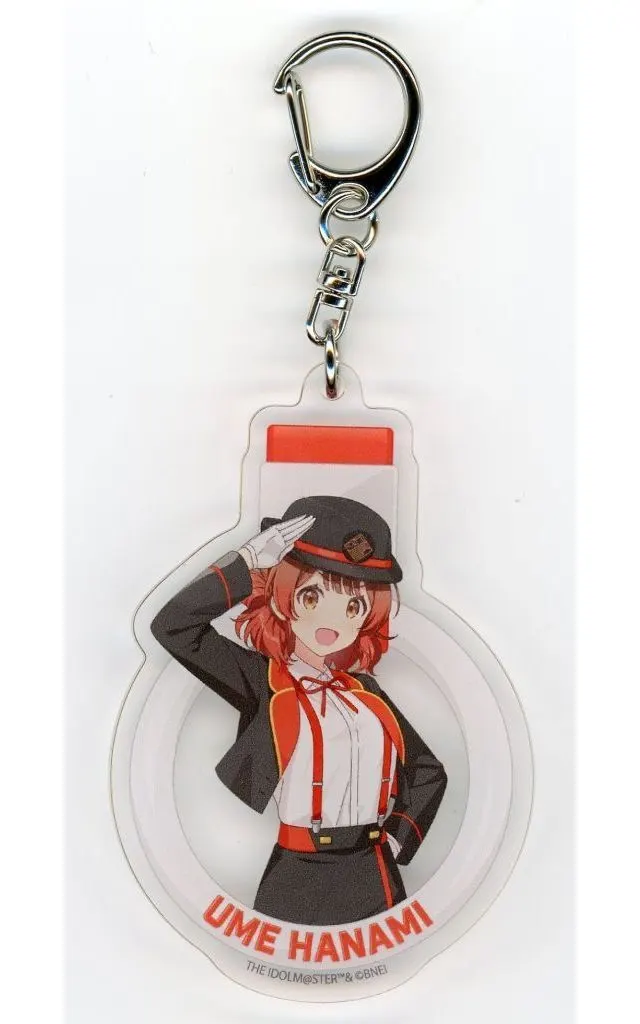 花海佑芽 「学園アイドルマスター HATSUBOSHI GAKUEN Terminal in 東京キャラクターストリート いちばんプラザ アクリルキーホルダー 06/駅員風衣装ver.(描き下ろしイラスト)」