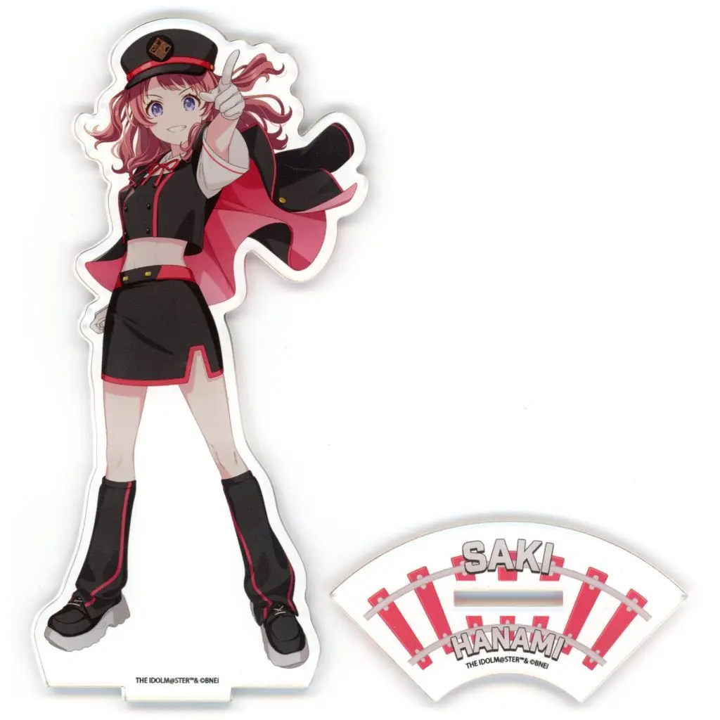 73.花海咲季 駅員風衣装ver.(描き下ろしイラスト) アクリルスタンド 「学園アイドルマスター HATSUBOSHI GAKUEN Terminal in 東京キャラクターストリート いちばんプラザ」