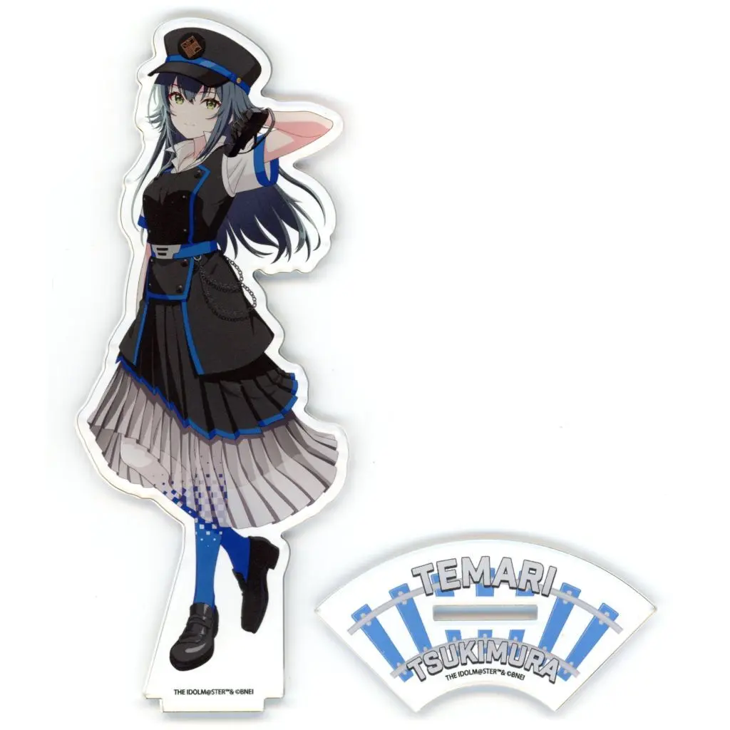 74.月村手毬 駅員風衣装ver.(描き下ろしイラスト) アクリルスタンド 「学園アイドルマスター HATSUBOSHI GAKUEN Terminal in 東京キャラクターストリート いちばんプラザ」