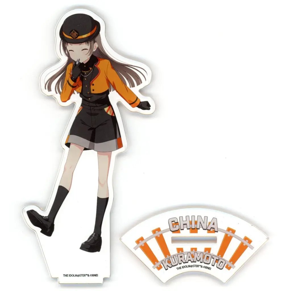 79.倉本千奈 駅員風衣装ver.(描き下ろしイラスト) アクリルスタンド 「学園アイドルマスター HATSUBOSHI GAKUEN Terminal in 東京キャラクターストリート いちばんプラザ」