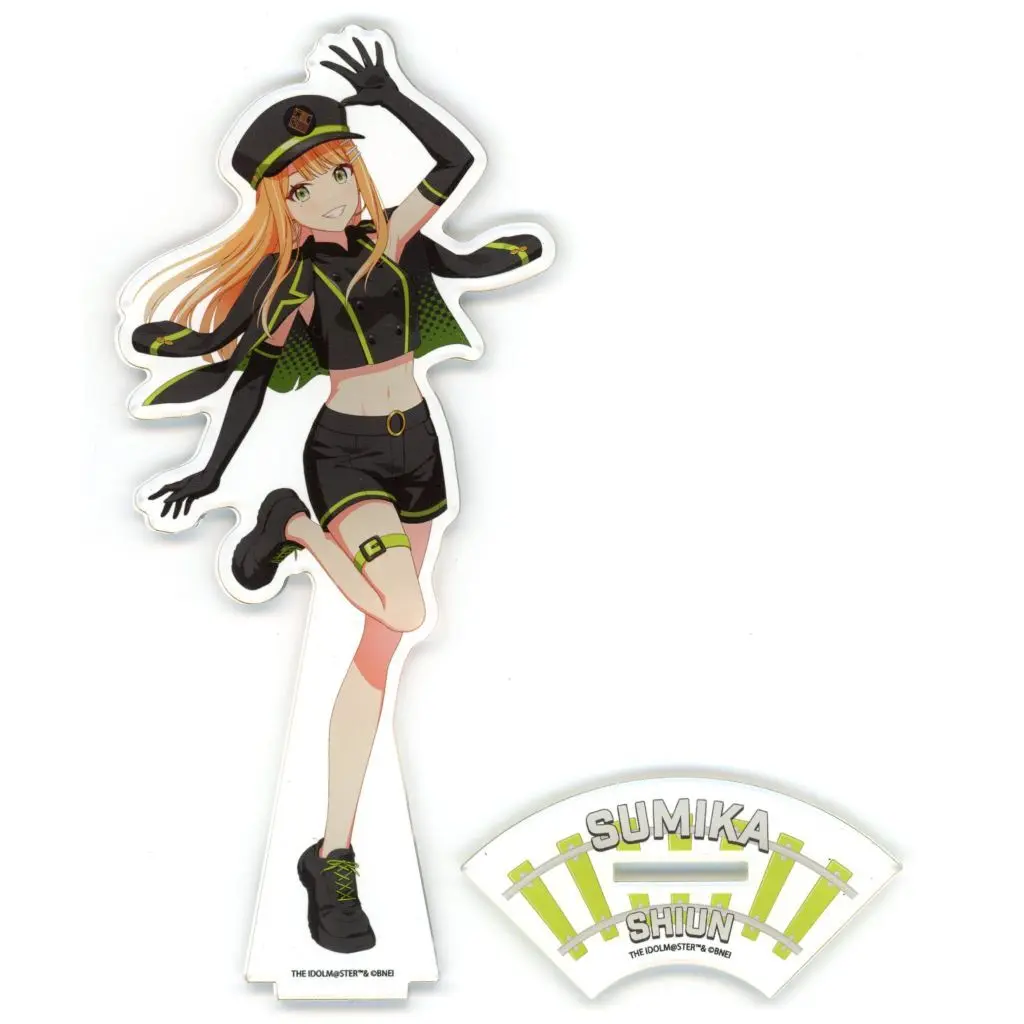 80.紫雲清夏 駅員風衣装ver.(描き下ろしイラスト) アクリルスタンド 「学園アイドルマスター HATSUBOSHI GAKUEN Terminal in 東京キャラクターストリート いちばんプラザ」
