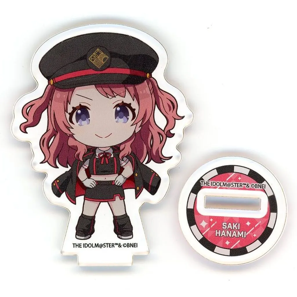 花海咲季 「学園アイドルマスター HATSUBOSHI GAKUEN Terminal in 東京キャラクターストリート いちばんプラザ アクリルぷちスタンド 06/駅員風衣装ver.(ミニキャライラスト)」