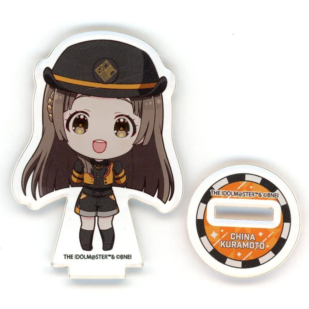 倉本千奈 「学園アイドルマスター HATSUBOSHI GAKUEN Terminal in 東京キャラクターストリート いちばんプラザ アクリルぷちスタンド 06/駅員風衣装ver.(ミニキャライラスト)」