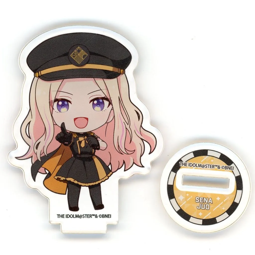十王星南 「学園アイドルマスター HATSUBOSHI GAKUEN Terminal in 東京キャラクターストリート いちばんプラザ アクリルぷちスタンド 06/駅員風衣装ver.(ミニキャライラスト)」