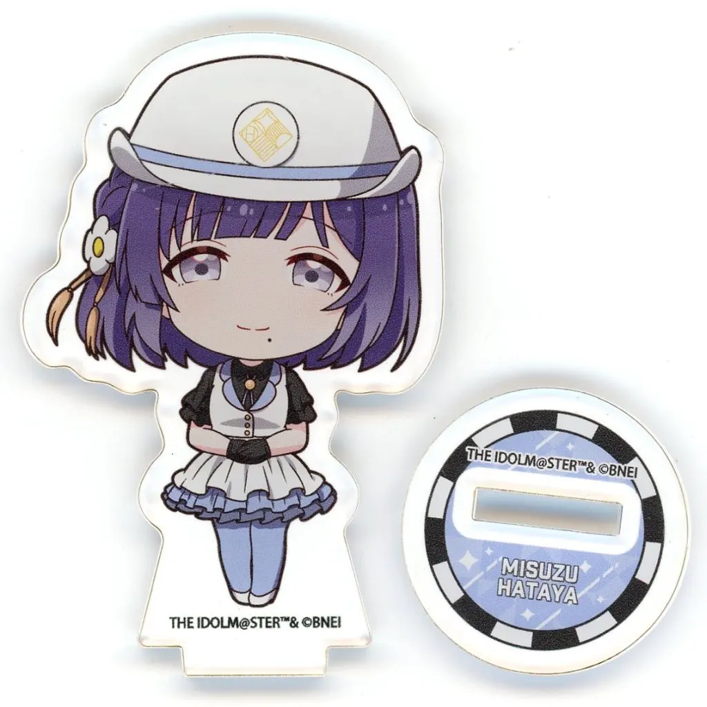 秦谷美鈴 「学園アイドルマスター HATSUBOSHI GAKUEN Terminal in 東京キャラクターストリート いちばんプラザ アクリルぷちスタンド 06/駅員風衣装ver.(ミニキャライラスト)」