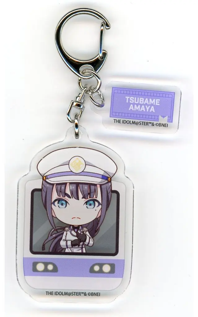 雨夜燕 「学園アイドルマスター HATSUBOSHI GAKUEN Terminal in 東京キャラクターストリート いちばんプラザ パーツ付きアクリルキーホルダー 03/駅員風衣装ver.(ミニキャライラスト)」