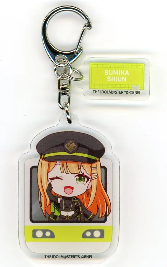 紫雲清夏 「学園アイドルマスター HATSUBOSHI GAKUEN Terminal in 東京キャラクターストリート いちばんプラザ パーツ付きアクリルキーホルダー 03/駅員風衣装ver.(ミニキャライラスト)」