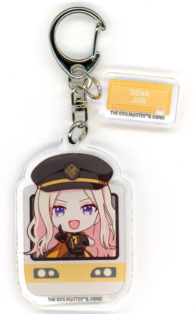 十王星南 「学園アイドルマスター HATSUBOSHI GAKUEN Terminal in 東京キャラクターストリート いちばんプラザ パーツ付きアクリルキーホルダー 03/駅員風衣装ver.(ミニキャライラスト)」