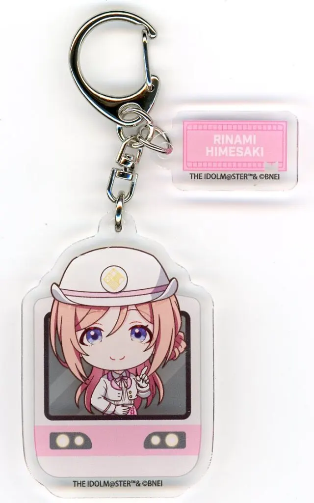 姫崎莉波 「学園アイドルマスター HATSUBOSHI GAKUEN Terminal in 東京キャラクターストリート いちばんプラザ パーツ付きアクリルキーホルダー 03/駅員風衣装ver.(ミニキャライラスト)」