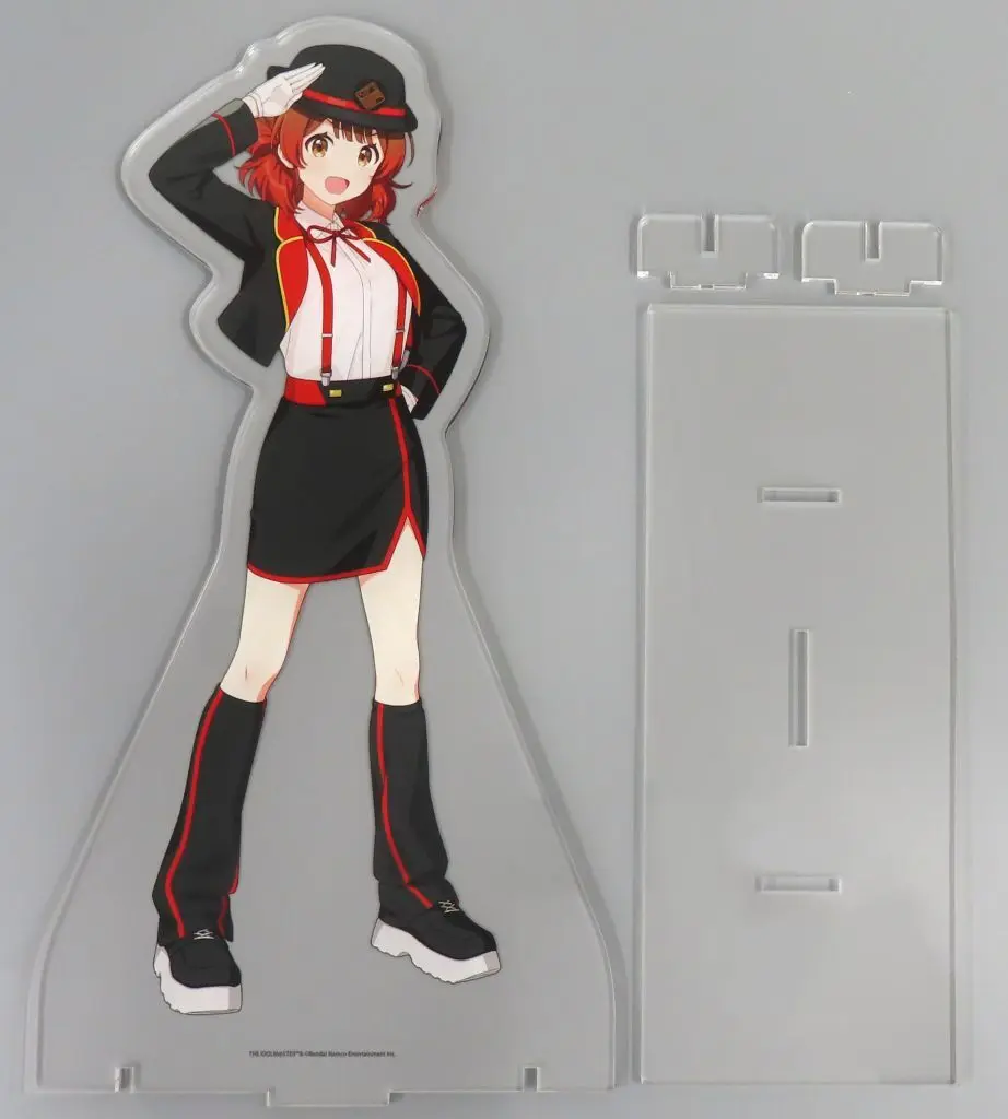 12.花海佑芽 駅員風衣装ver.(描き下ろしイラスト) デカアクリルパネル 「学園アイドルマスター HATSUBOSHI GAKUEN Terminal in 東京キャラクターストリート いちばんプラザ」