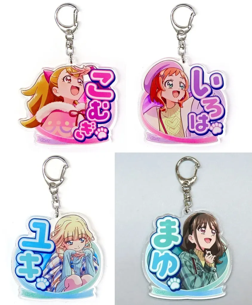 全4種セット 「わんだふるぷりきゅあ! ドリームステージ♪ スペシャルビジュアル アクリルネーム」