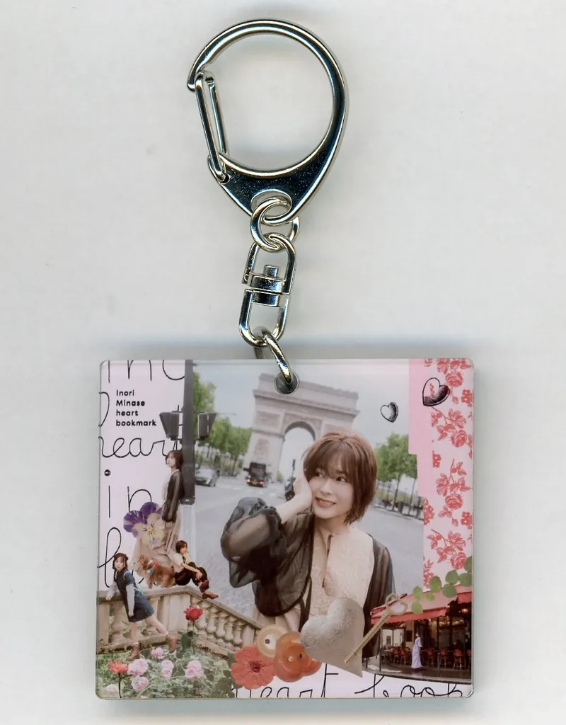 水瀬いのり(heart bookmark) ジャケ写アクリルキーリング 「Inori Minase 10th ANNIVERSARY LIVE TOUR Travel Record」